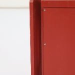 Red LED Wooden Christmas Tree Collar – Snowflake & Reindeer Design - Detail View