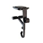 Adjustable Metal Mantel Hook – Black Iron Fireplace Stocking & Wreath Hanger - Main View